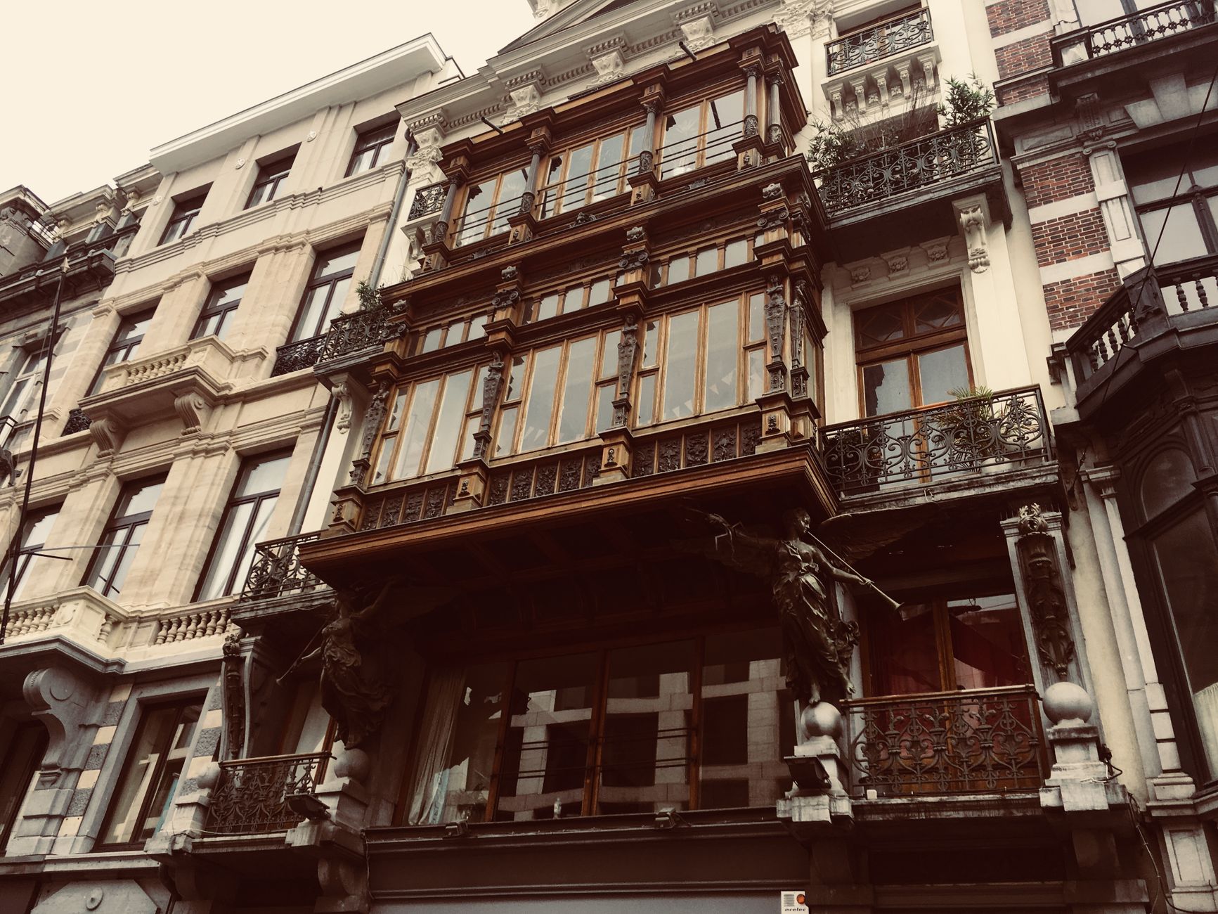 Art Nouveau gevels in Brussel